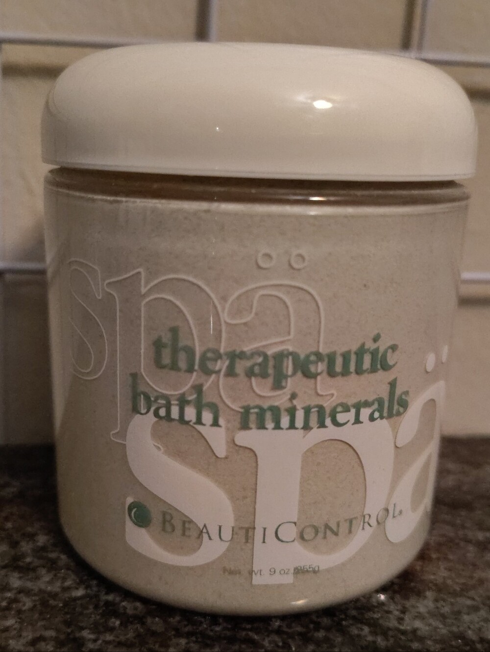 Discontinued Beauty Control Spa Therapeutic Bath Minerals comfort muscles.